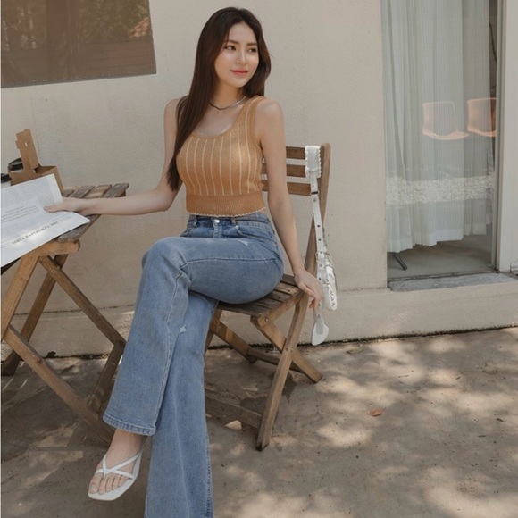 NEW! AIR SPACE Simple Knit Vest - Picture 3 of 6